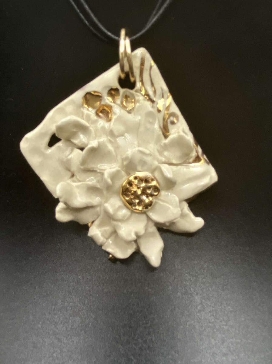White and Gold Flower